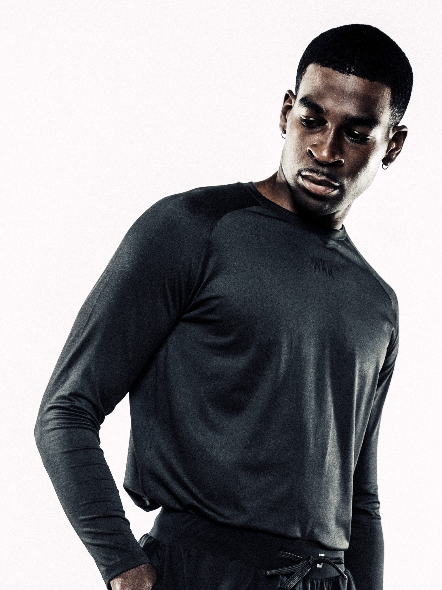 Black ESSNTLS Longsleeve Tee - Image 5