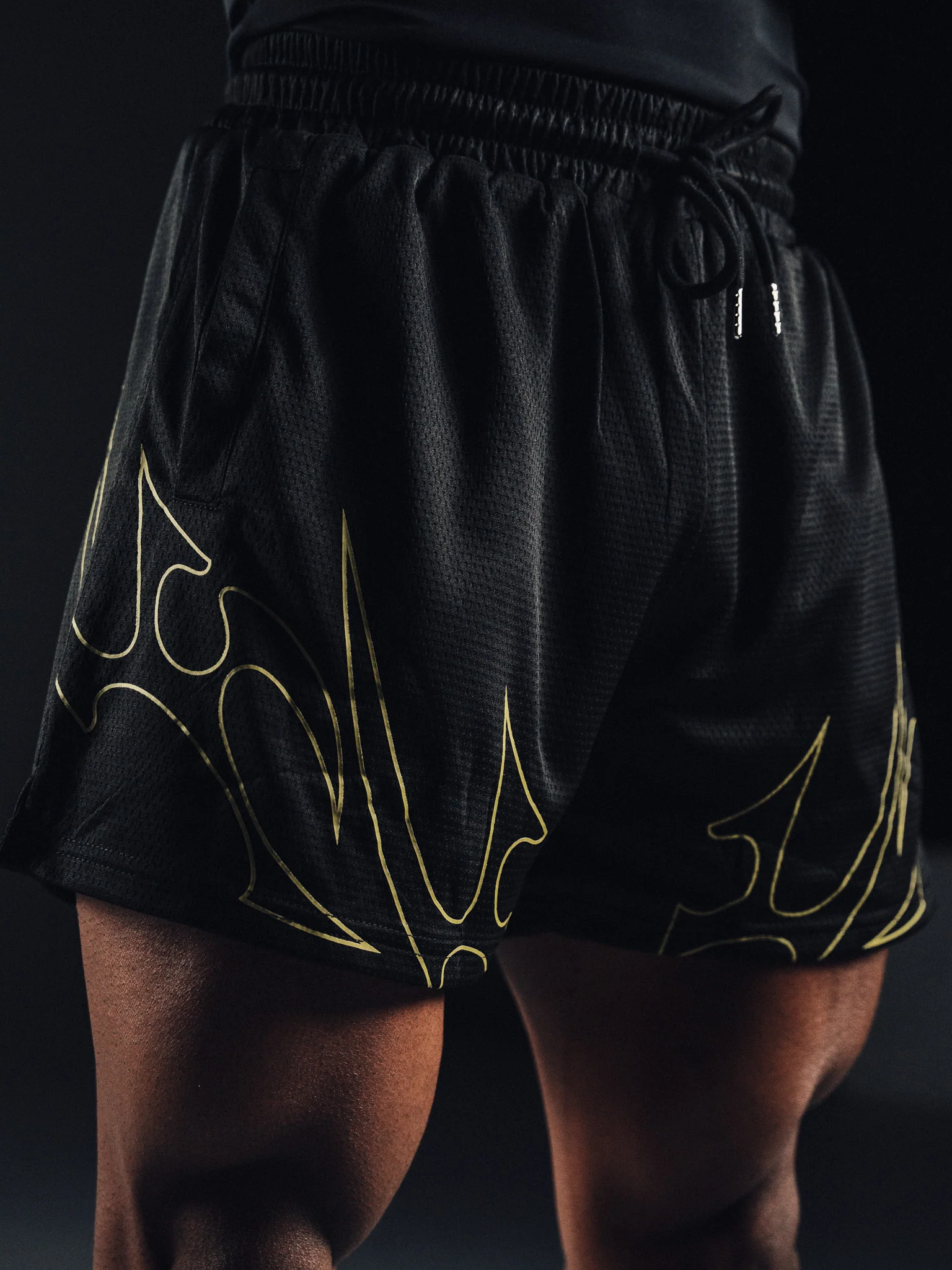 Gold Tribal Flame Performance Short - Earned - Image 4