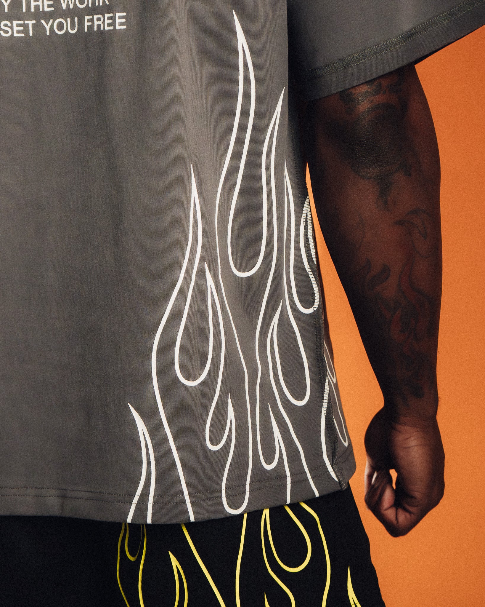 Gray Flame Tee - Image 5