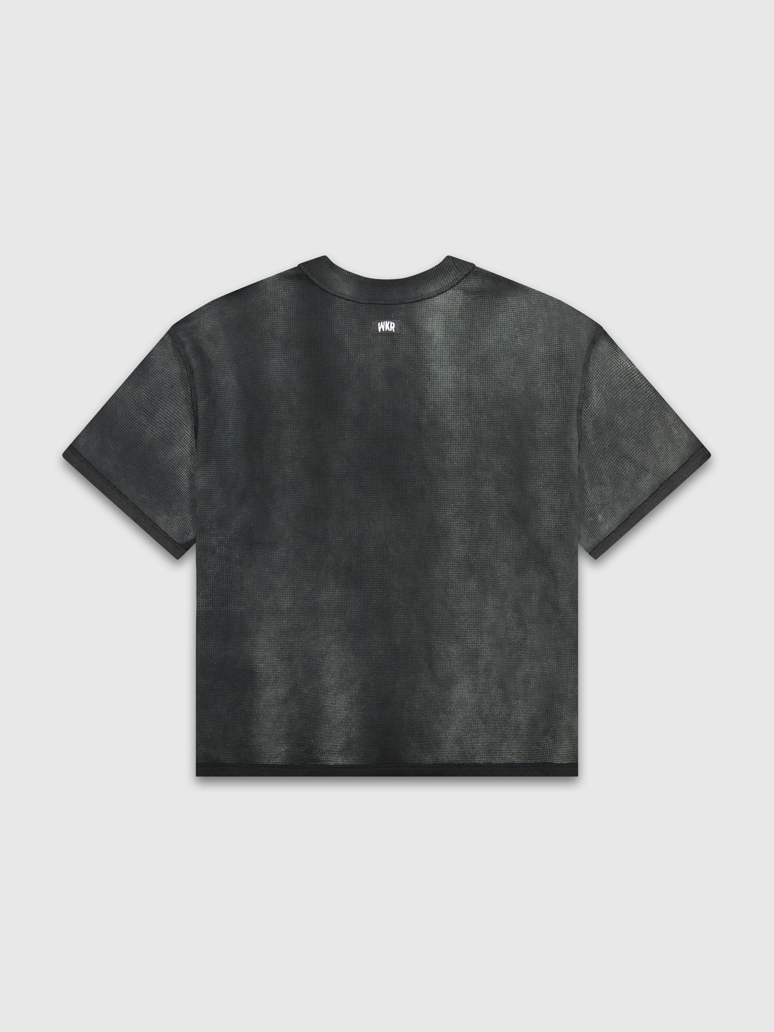 PRE-ORDER: Vintage Black WKR Waffle Knit Shirt - Image 3