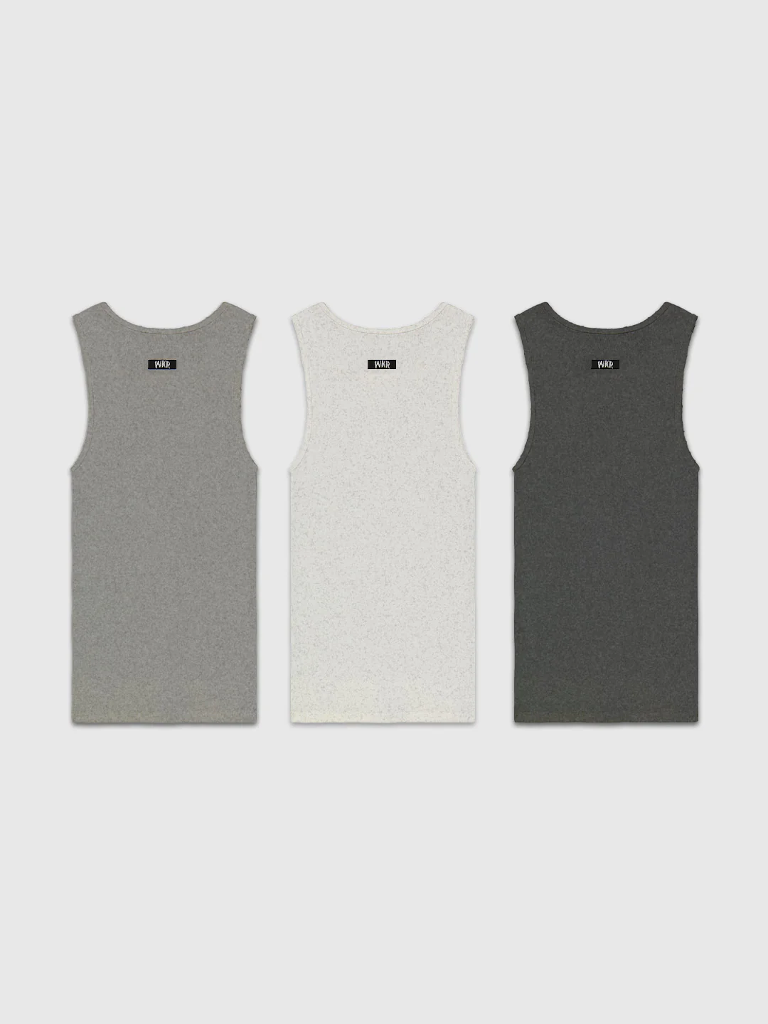 WKR Heather Gray Armored Tank 3-Pack (Size Up) - Image 3