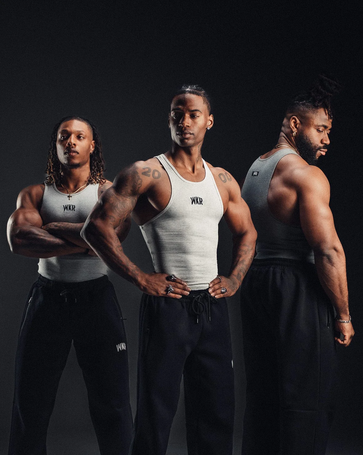 WKR Heather Gray Armored Tank 3-Pack (Size Up) - Image 4