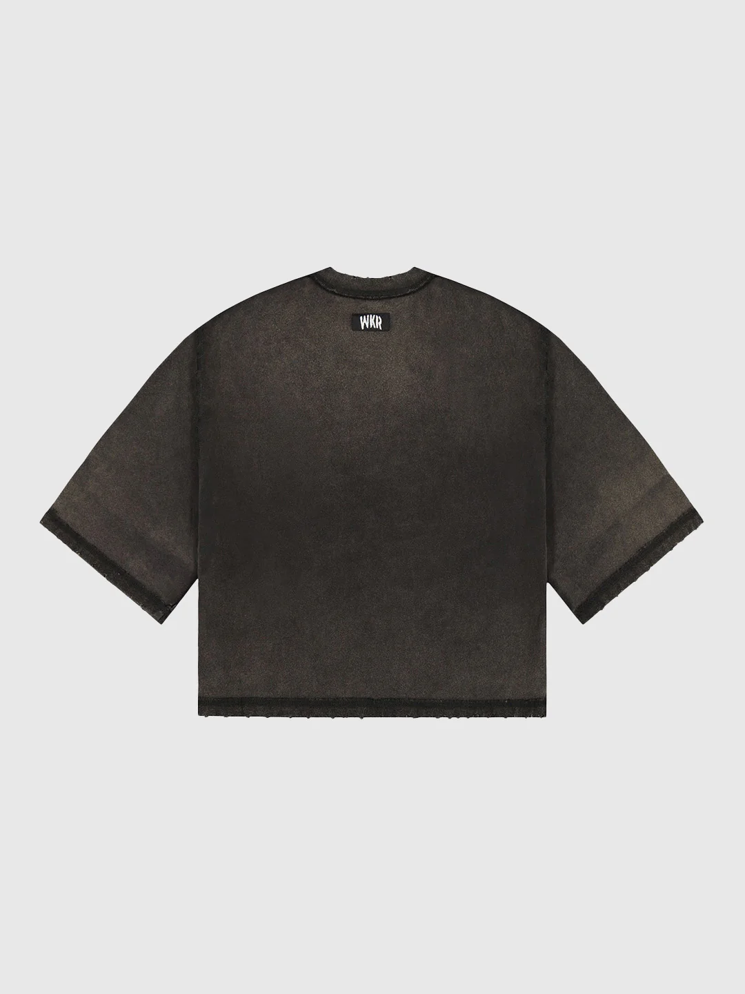 Black WKR 3/4 Sleeve Cropped Tee - SS1 - Image 3
